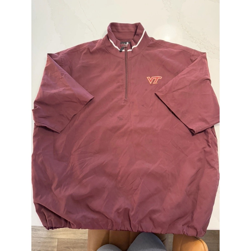 Ashworth Men's Virginia Tech Athletic Jacket Large Quarter Zip